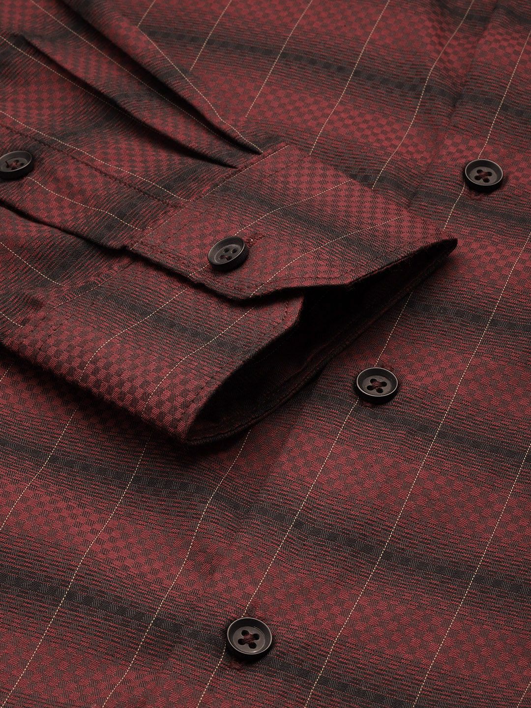 The Indian Garage Co. X Luxe Slim Fit Checked Formal Shirt