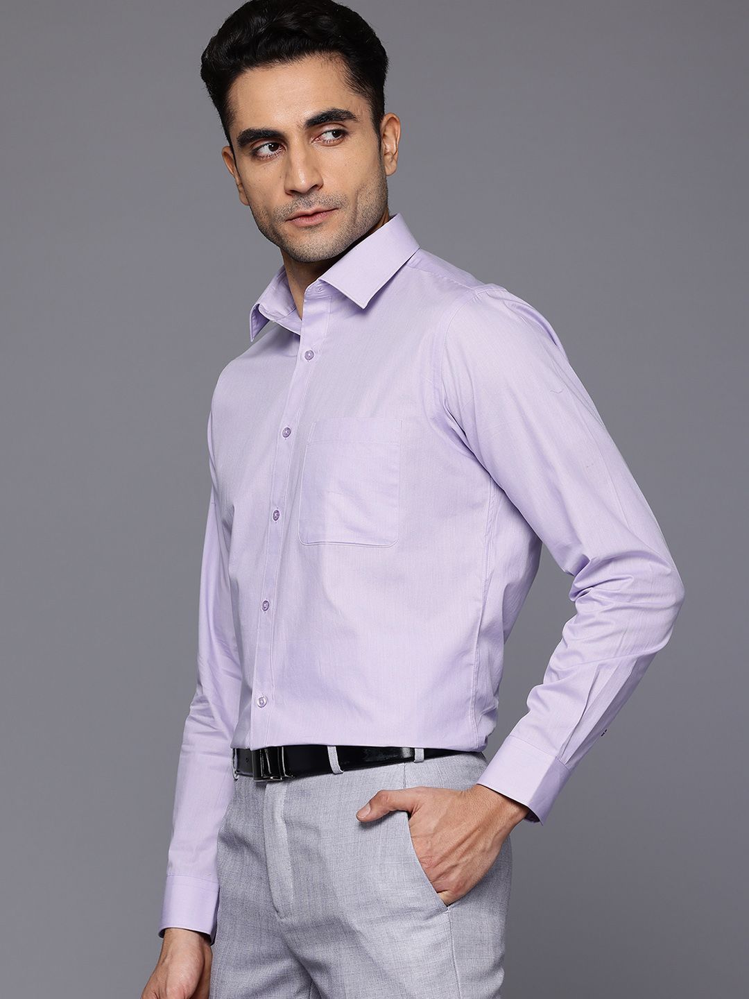 Raymond Pure Cotton Slim Fit Opaque Formal Shirt