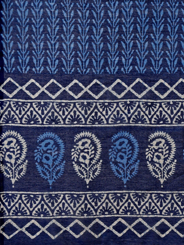 KALINI Floral Printed Kurta & Trousers With Dupatta