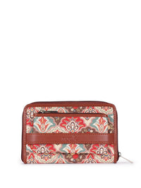ZOUK Women Floral Printed Zip Around Wallet