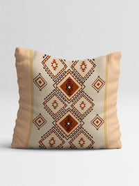 STITCHNEST Pack Of 2 Brown Printed Rectangle Cushion Covers