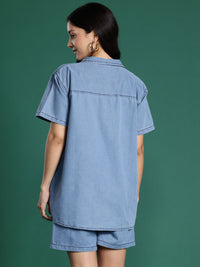 DressBerry Pocket Detail Chambray Co-Ords