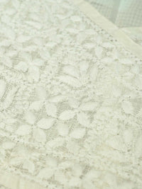 House of Chikankari Women White Kota Chikankari Embroidered Kurta