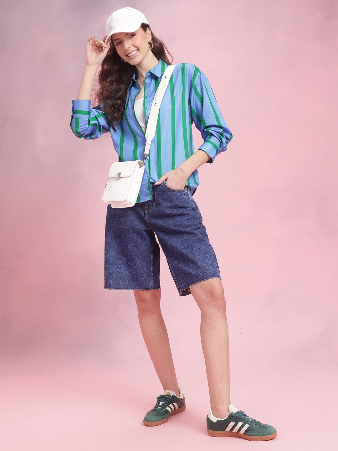DressBerry Opaque Striped Casual Shirt