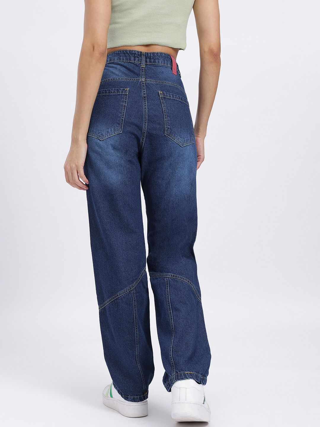 DressBerry Women Panelled Mid-Rise Regular Fit Jeans