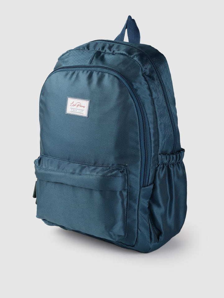 Lino Perros Women Teal Blue Solid Backpack- 28 Litres