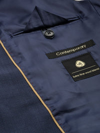 Raymond Micro Checked Contemporary Fit Formal Blazer