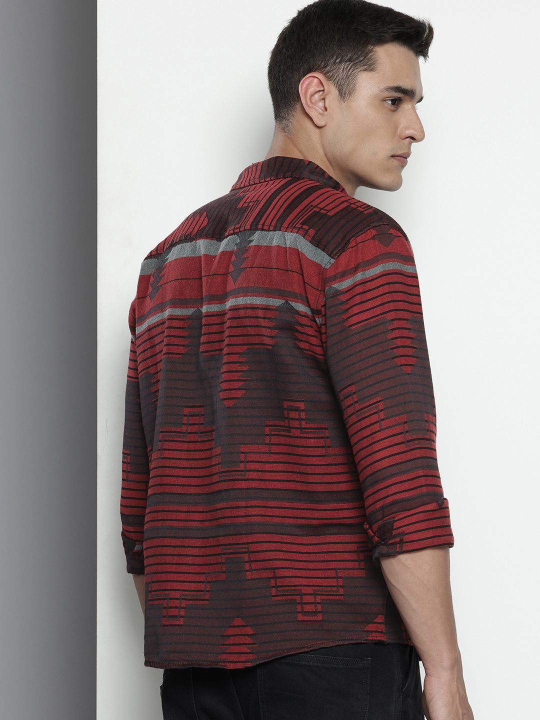 The Indian Garage Co Printed Opaque Relaxed Fit Casual Shirt
