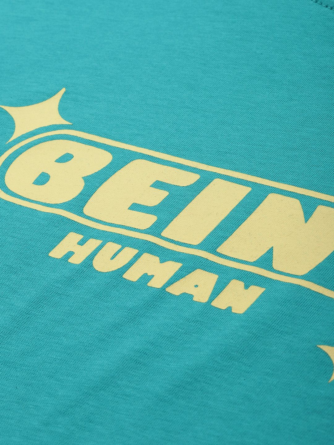 Being Human Brand Logo Printed Pure Cotton Casual T-shirt