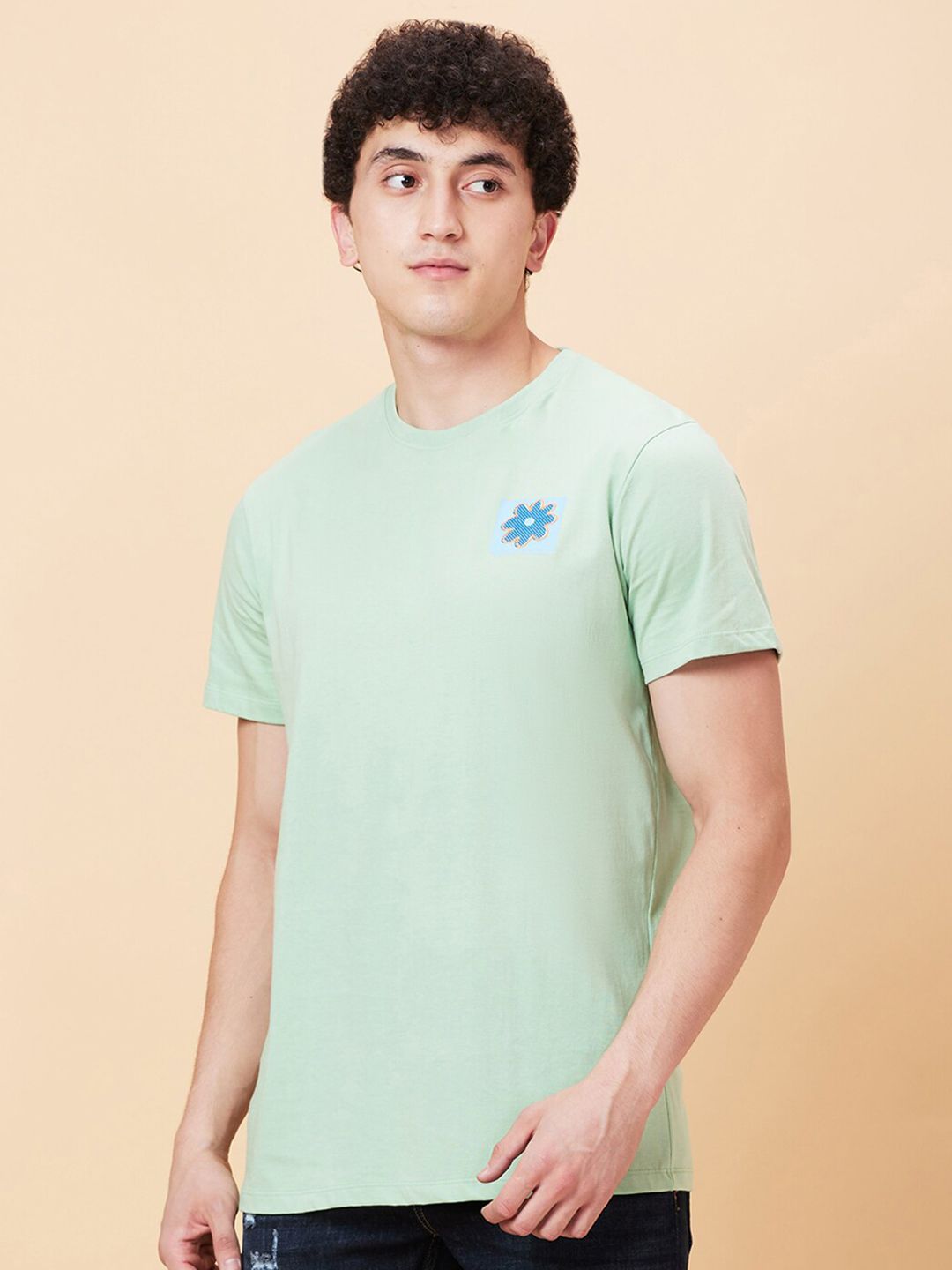 Being Human Typography Printed Round Neck Pure Cotton Slim Fit T-shirt