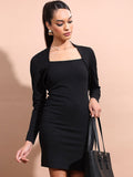CHIC BY TOKYO TALKIES Black Bodycon Mini Dress