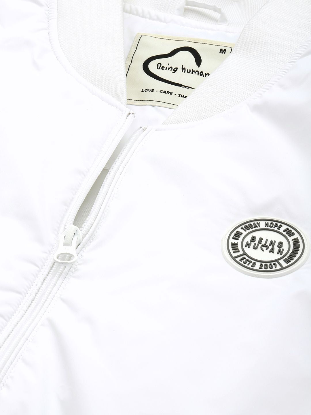 Being Human Mandarin Collar Long Sleeves Bomber Jacket