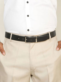 Teakwood Leathers Men Textured Leather Reversible Formal Belt