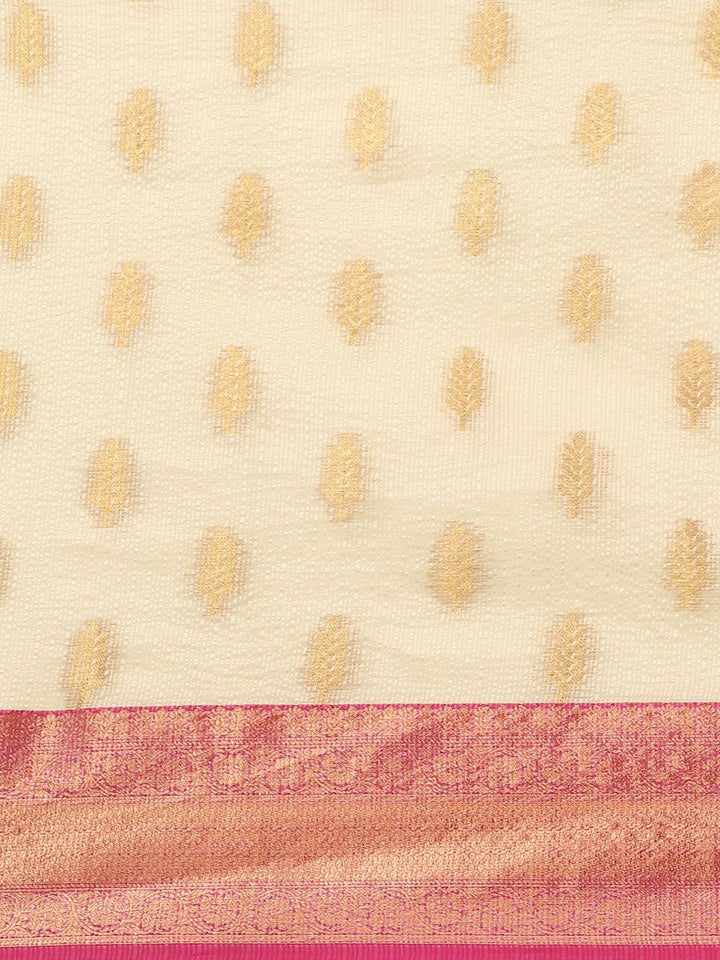 Silk Land Floral Zari Tissue Mysore Silk Saree
