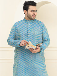 SOJANYA PLUS Ethnic Motifs Woven Design Kurta with Pyjamas