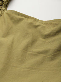 all about you Cotton Smocked Detail Fit & Flare Dress
