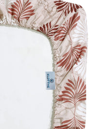 Moda Rapido X KLOTTHE Beige & Red Floral 400 TC Single Bedsheet with 1 Pillow Covers