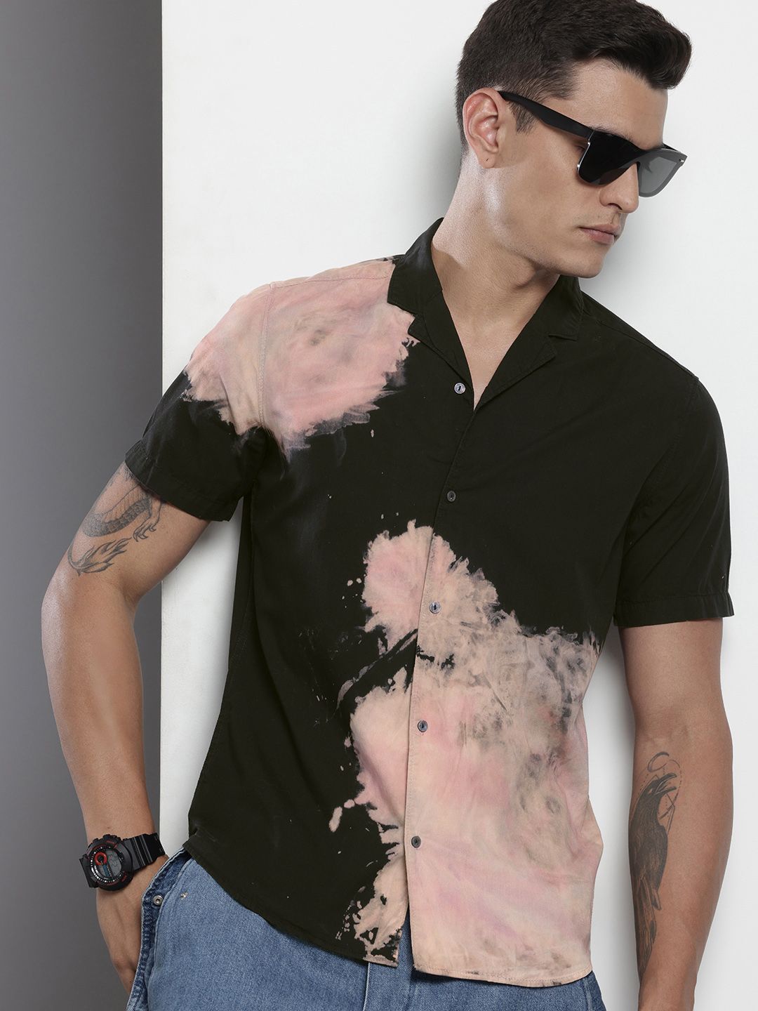 The Indian Garage Co Abstract Printed Casual Shirt