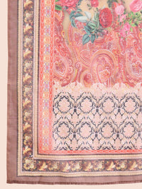 Indo Era Women Ethnic Motifs Embroidered Regular Liva Kurta with Trousers & With Dupatta