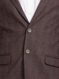 Park Avenue Men Checked Single Breasted Blazers