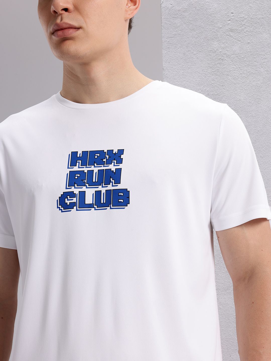 HRX by Hrithik Roshan Typography Printed Detail Regular Fit Rapid-Dry Running T-shirt