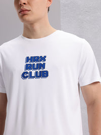 HRX by Hrithik Roshan Typography Printed Detail Regular Fit Rapid-Dry Running T-shirt