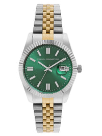 Sambungan Perancis Lelaki Gelang Keluli Tahan Karat Tali Tali Analog Watch FCP41TM-GR