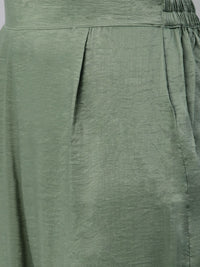 KALINI Women Self Design Pure Cotton Kurta With Trousers