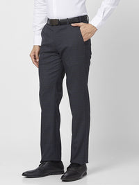 Park Avenue Men Checked Formal Trouser
