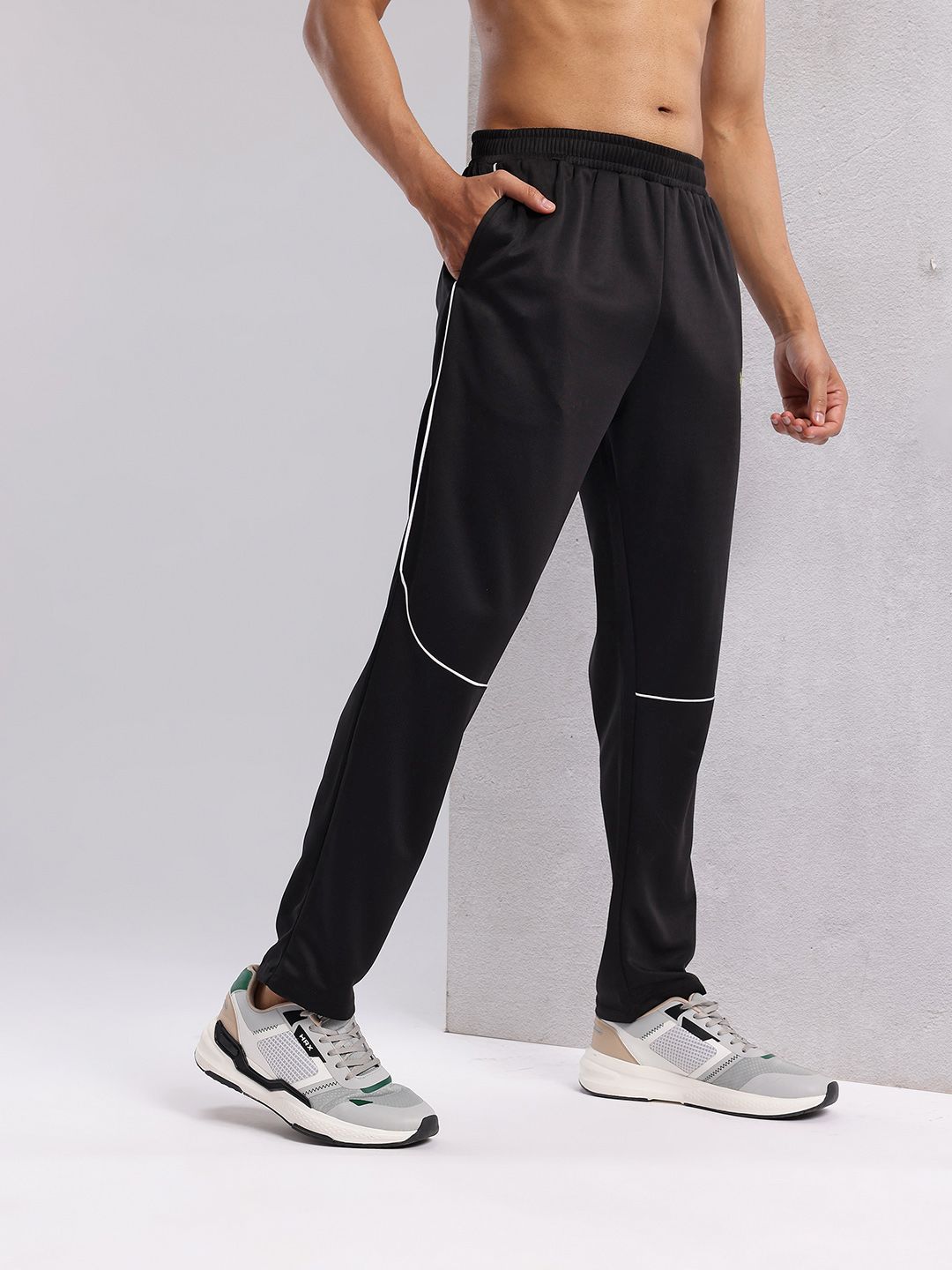 HRX by Hrithik Roshan Men Contrast Piping Rapid-Dry Running Track Pants