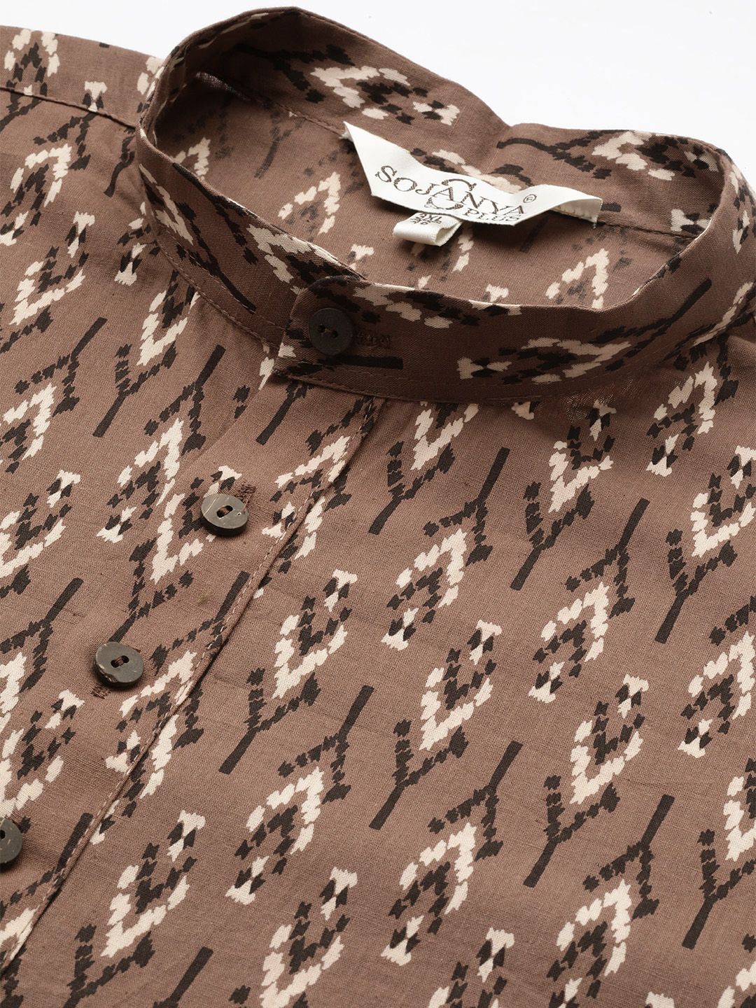 SOJANYA PLUS Geometric Printed Cotton Kurta