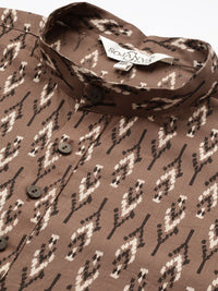 SOJANYA PLUS Geometric Printed Cotton Kurta