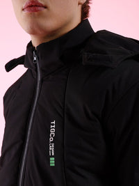 The Indian Garage Co Men Colourblock Hooded Puffer Jacket