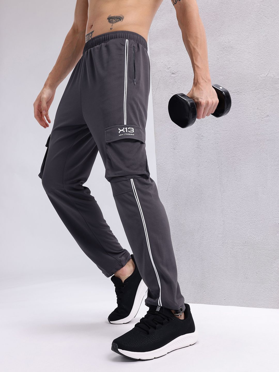 HRX by Hrithik Roshan Men Rapid-Dry Cargo Style Training Joggers