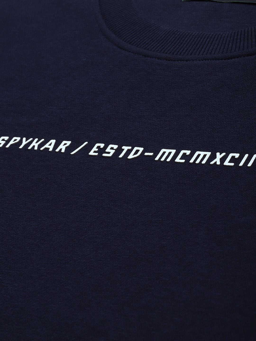 SPYKAR Brand Logo Printed Pullover Sweatshirt