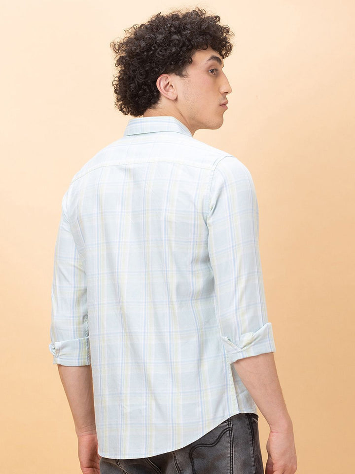 Being Human Men Slim Fit Opaque Checked Casual Shirt