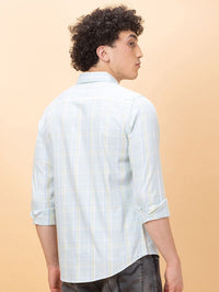 Being Human Men Slim Fit Opaque Checked Casual Shirt