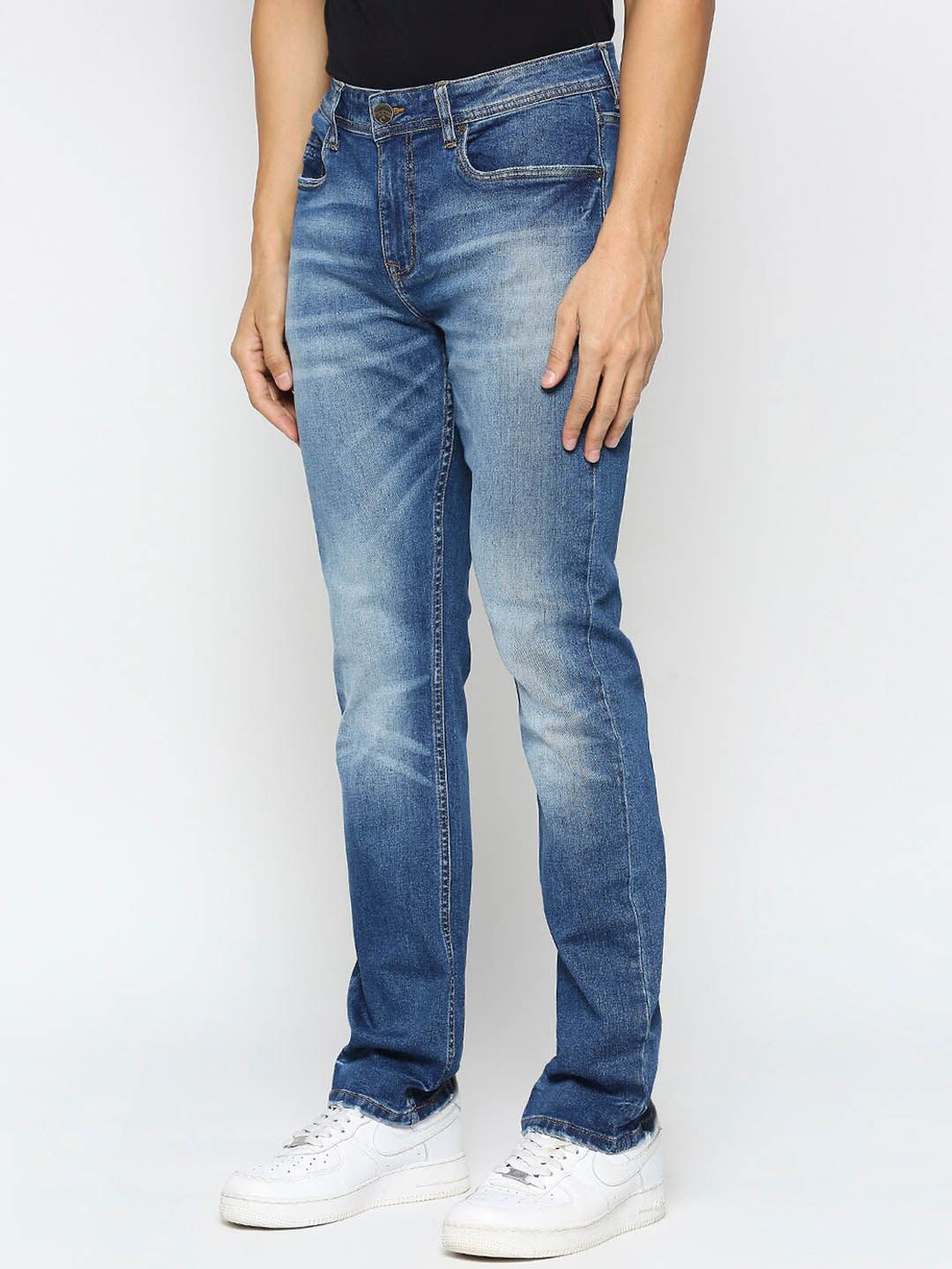 Being Human Men Clean Look Mid-Rise Heavy Fade Jeans
