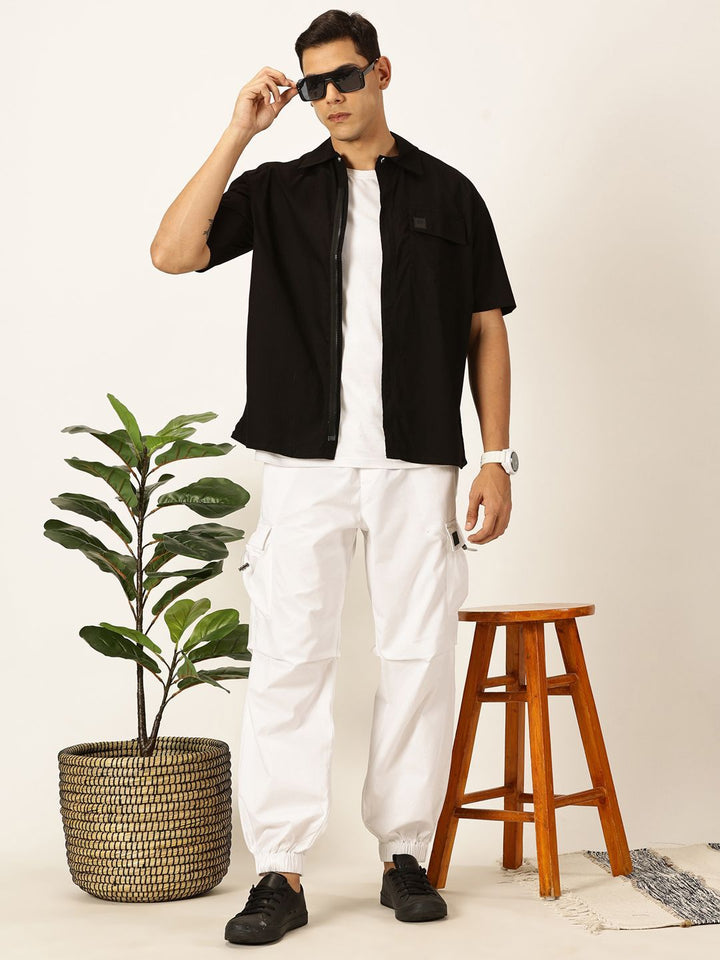 Thomas Scott Men Premium Boxy Pure Cotton Casual Shirt