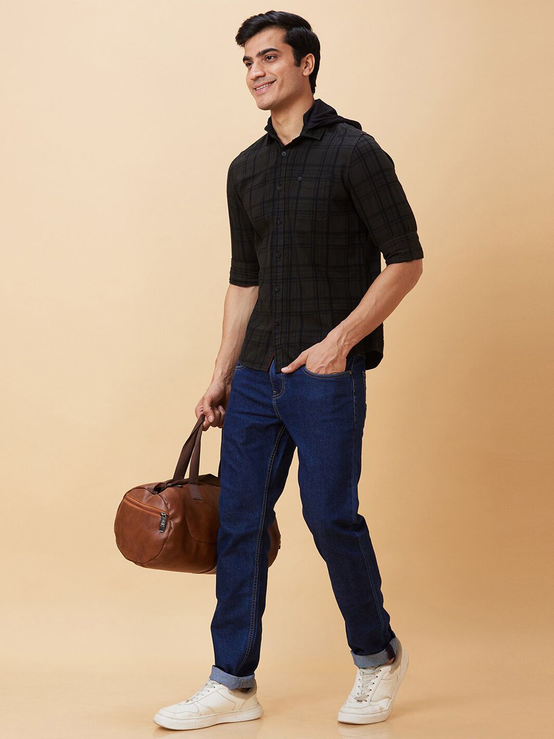 Being Human Slim Fit Tartan Checked Casual Shirt