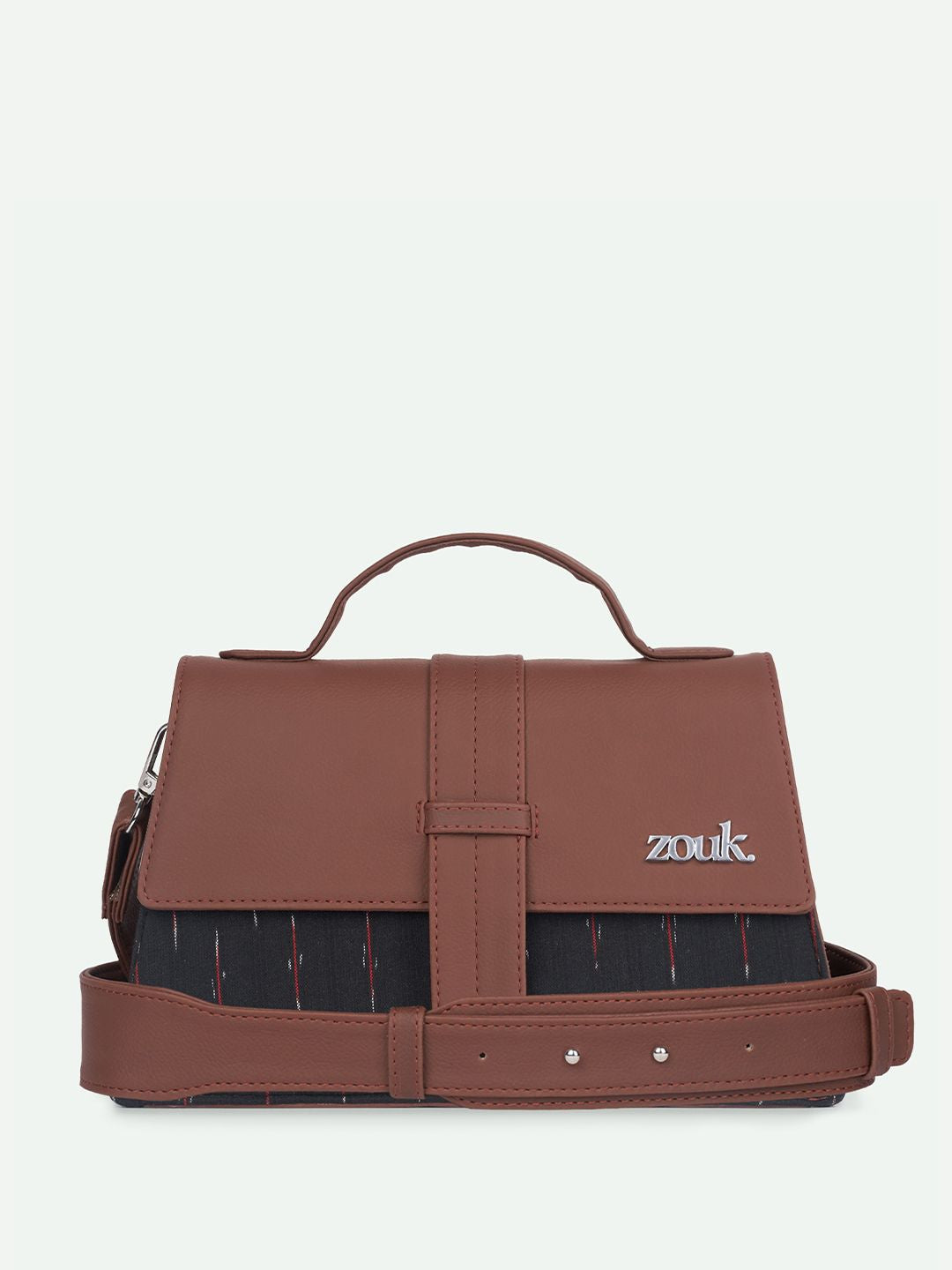 ZOUK Kriti Sanon - Ikat GreRed Iconic Evening Structured Satchel