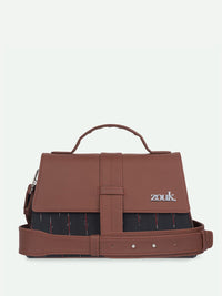 ZOUK Kriti Sanon - Ikat GreRed Iconic Evening Structured Satchel