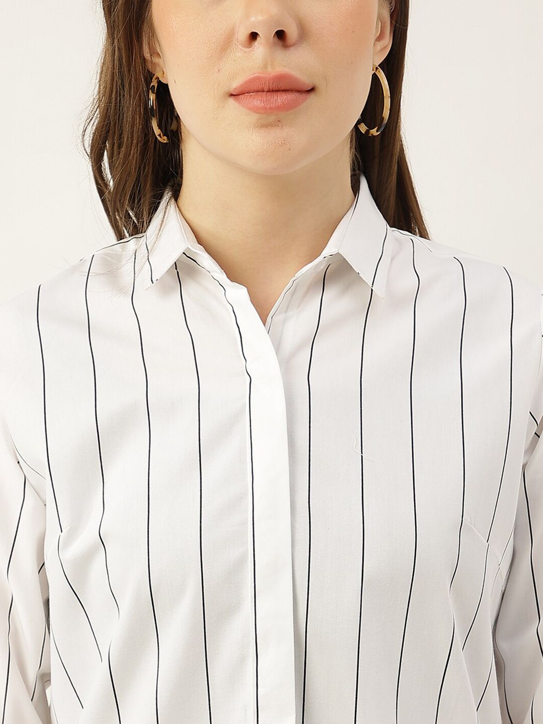 Hancock Vertical Striped Slim sesuai kemeja kapas tulen kasual