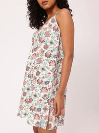 Dreamy Tropical Escape Shouldered With Style A-Line Mini Dress