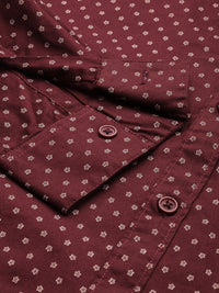 SPYKAR Pure Cotton Slim Fit Floral Opaque Printed Casual Shirt