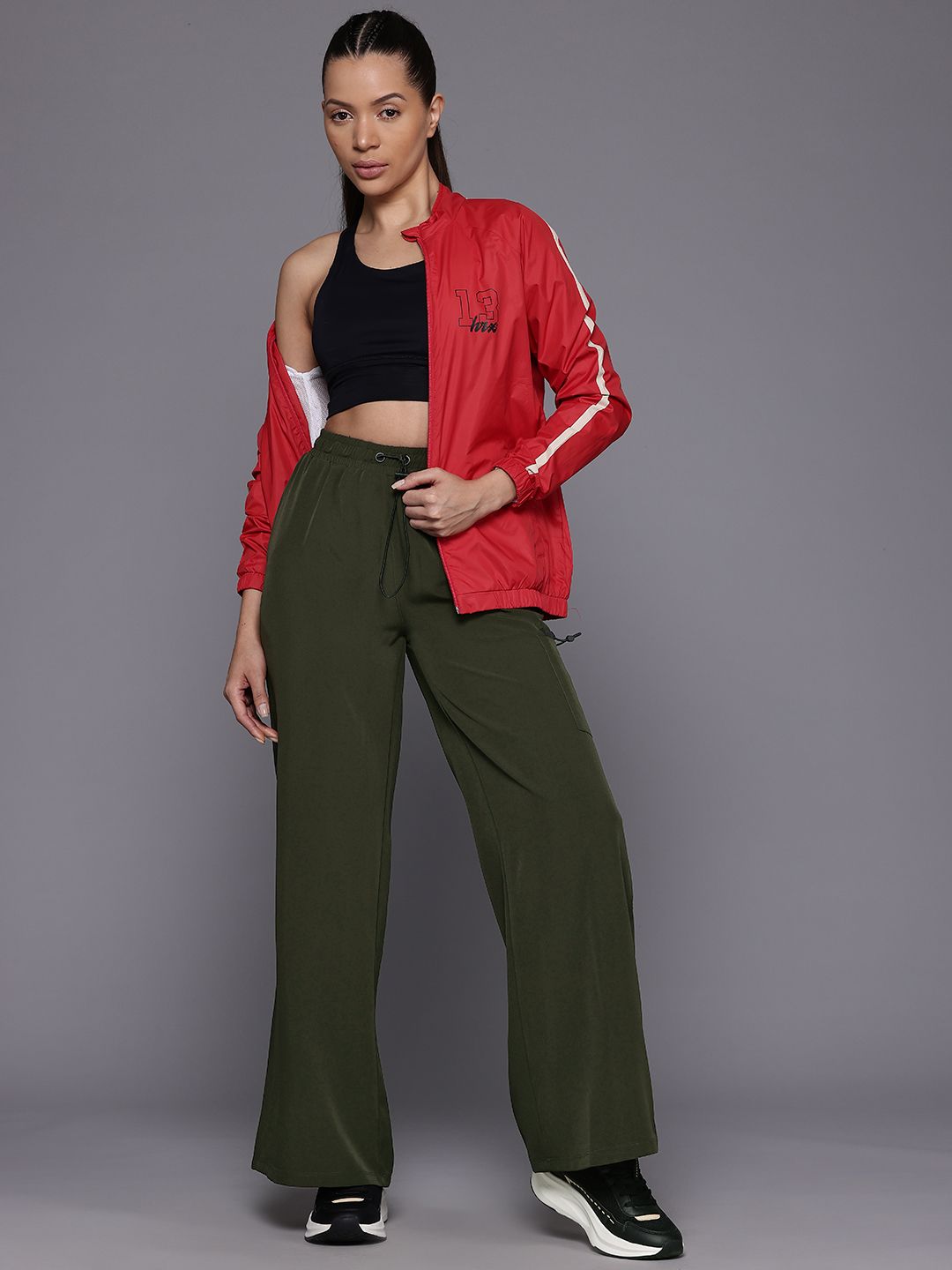 HRX by Hrithik Roshan Women Flared Lifestyle Track Pants