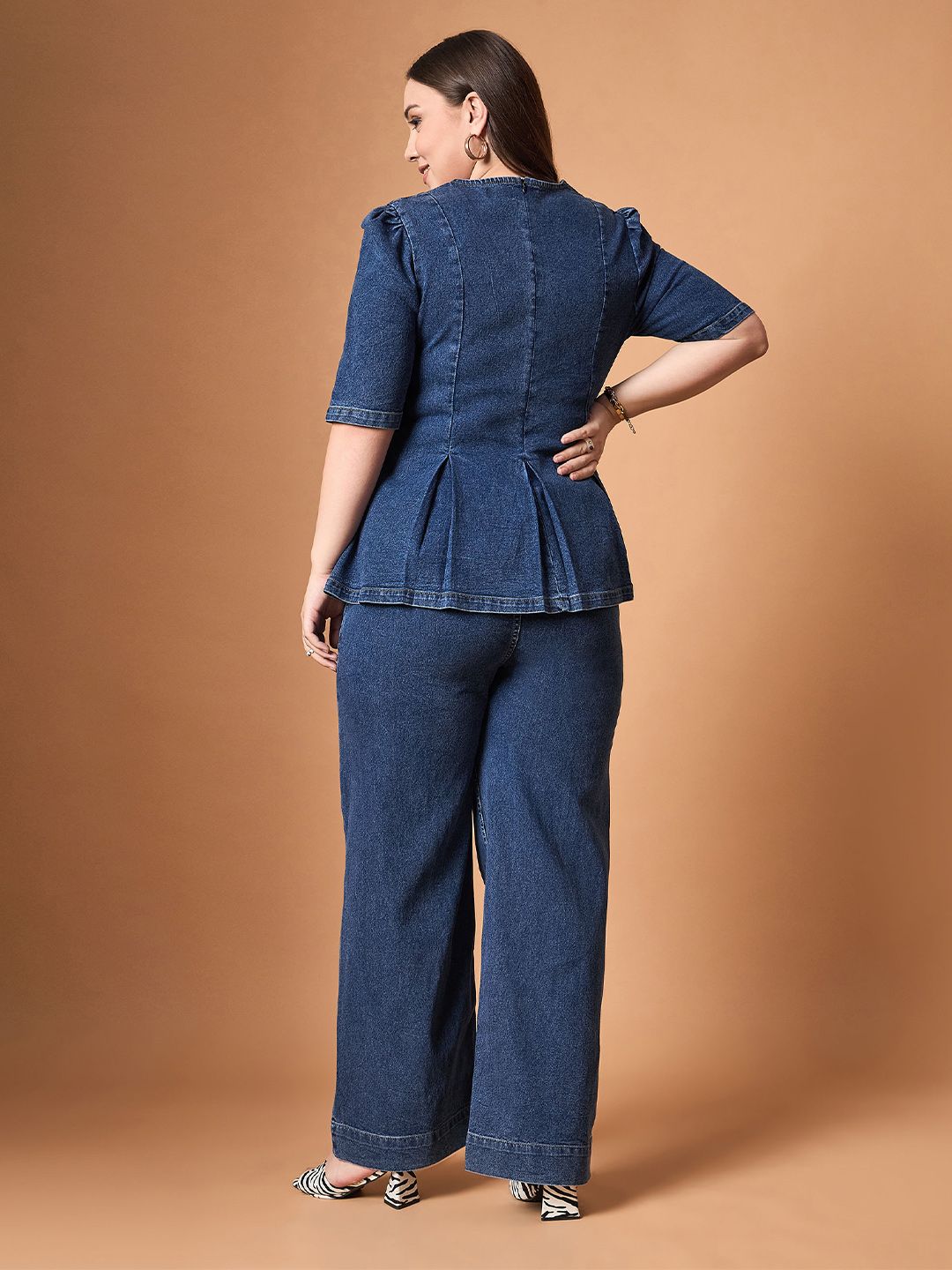 SASSAFRAS Curve Top With Jeans Co-Ords