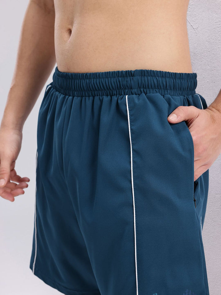 HRX by Hrithik Roshan Men Brand Logo Print Paneled Training Shorts