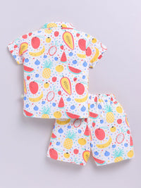 Moms Love Infant Boys Conversational Printed Pure Cotton Clothing Set