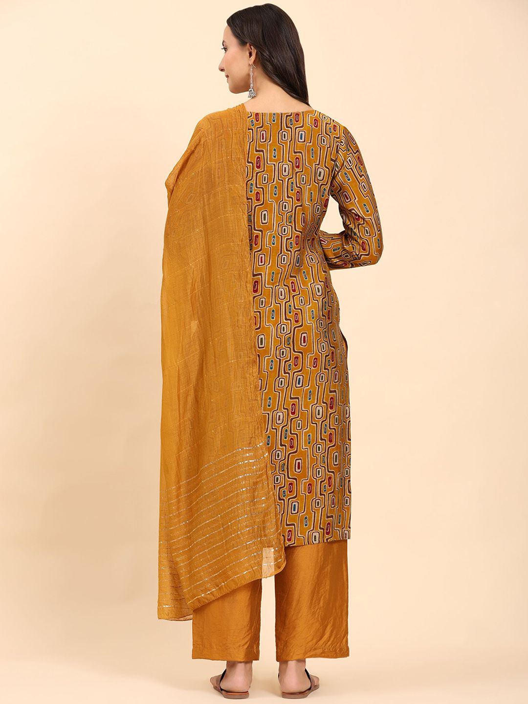 Mamicha Women Floral Printed Regular Pure Cotton Kurta with Palazzos & With Dupatta